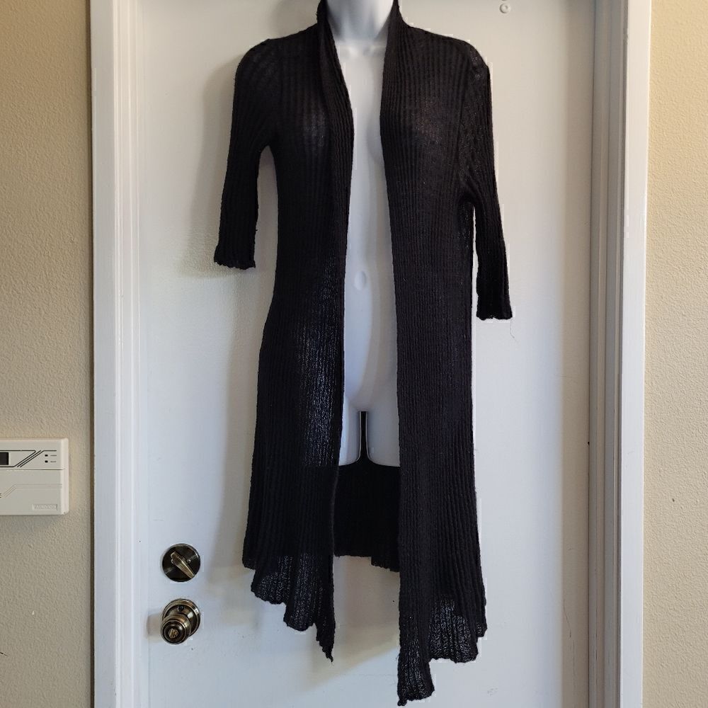Eileen Fisher Washed Mohair Pleat Cardigan